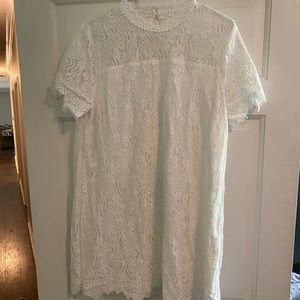 White lace dress